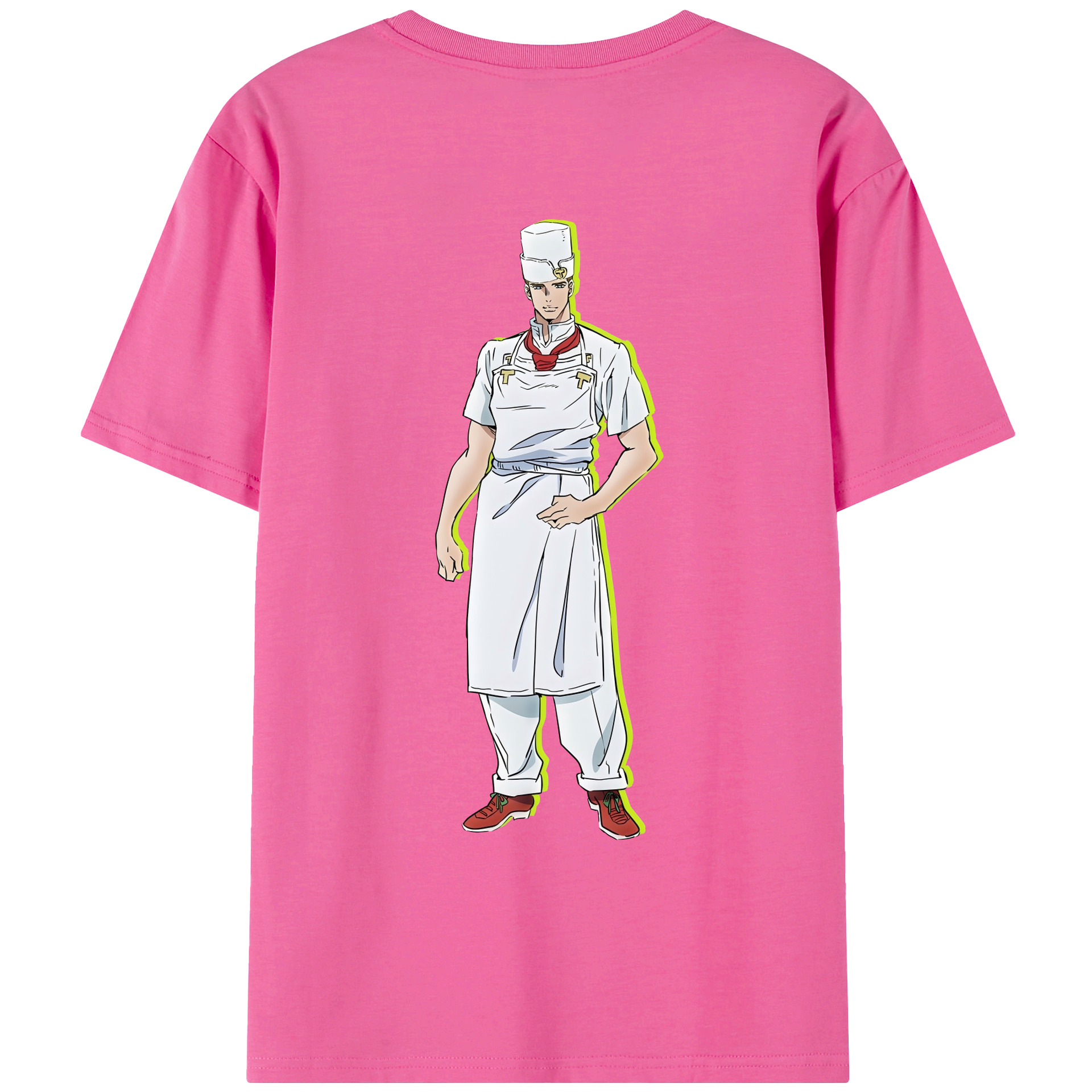 （画像用） ジョジョの奇妙な冒険 Tonio Trussardi JoJo's Bizarre Adventure トニオ?トラッサルディ レディース半袖Tシャツ(バックプリント)
